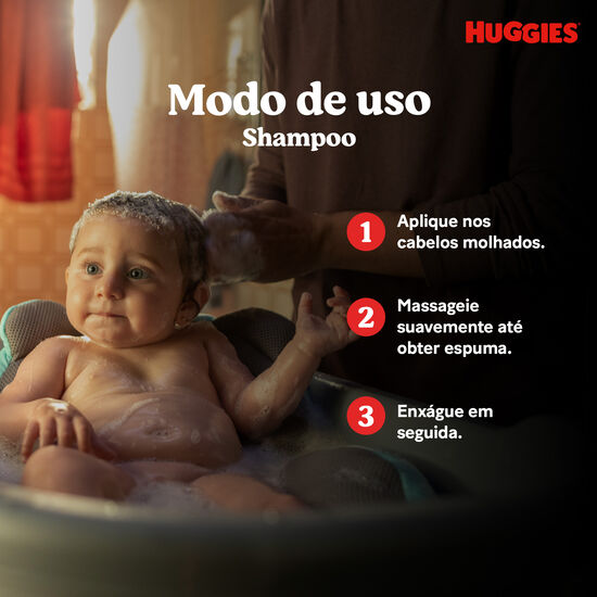 Shampoo Huggies Extra Suave Hipoalergênico 400 ml